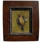 American 1887 signed still life painting of a duck after the hunt