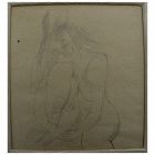 JULES PASCIN (1885-1930) pencil drawing of nude woman by famous Montparnasse artist