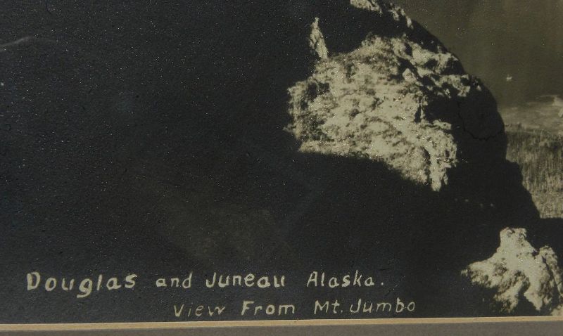 ED ANDREWS (1872-1937) Alaskana panoramic black and white photograph of Juneau Alaska by noted photographer