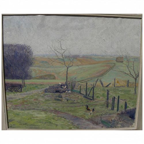 OTTO MARX (1887-1962) German impressionist rural landscape painting dated 1912