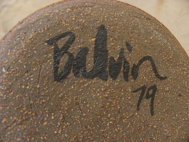 California studio pottery style of Peter Voulkos signed BALVIN 1979