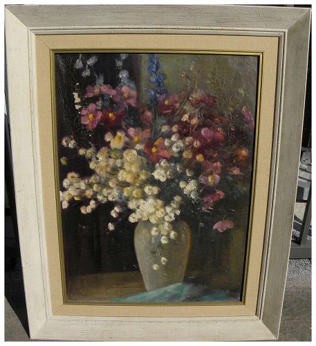 BERTHA TOWNSEND COLER (1865-1948) still life oil painting by listed California woman artist