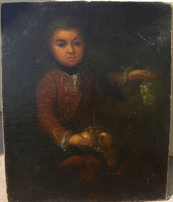 Old master 18th century painting of a young prince possibly Spanish