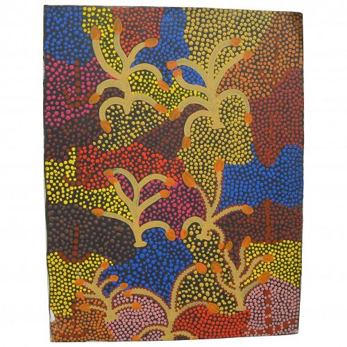 Australian aboriginal art original 1992 painting by JUNE BIRD NGALE (1954-)
