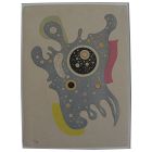 WASSILY KANDINSKY (1866-1944) plate signed 1938 Mourlot lithograph "Stars" for Verve