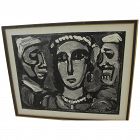 GEORGES ROUAULT (1871-1958) wood engraving print "Les Visages" by the French master artist