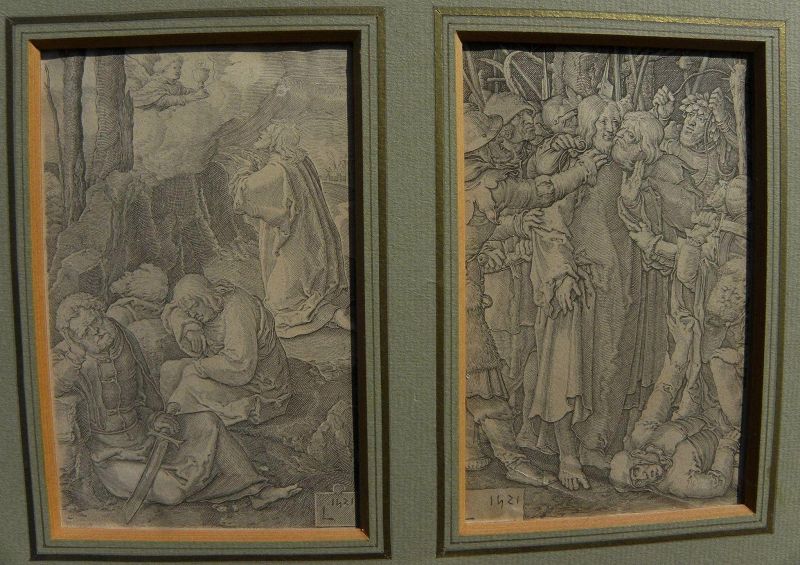 LUCAS VAN LEYDEN (1494-1533) **pair** old master engravings from the 1521 Passion of Christ series