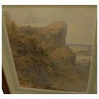 Fine signed 19th century watercolor landscape painting dated 1873