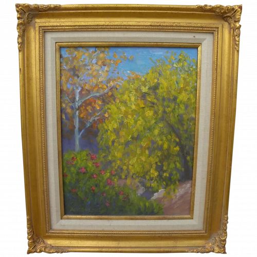 Contemporary American impressionist signed landscape painting