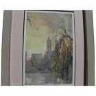 New York Central Park view 2008 signed beautiful watercolor