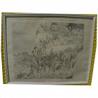 WILFRED BERG (1908-2002) signed lithograph of North Africa subject by noted Michigan artist