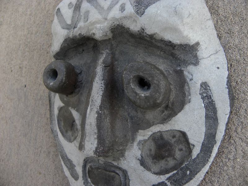 Vintage unsigned Picasso style ceramic mask