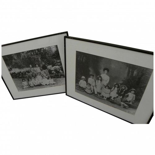 Pair of photographs of early 20th century Chinese families
