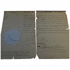 Mexican historical ephemera 21 official documents including signature of President Porfirio Diaz