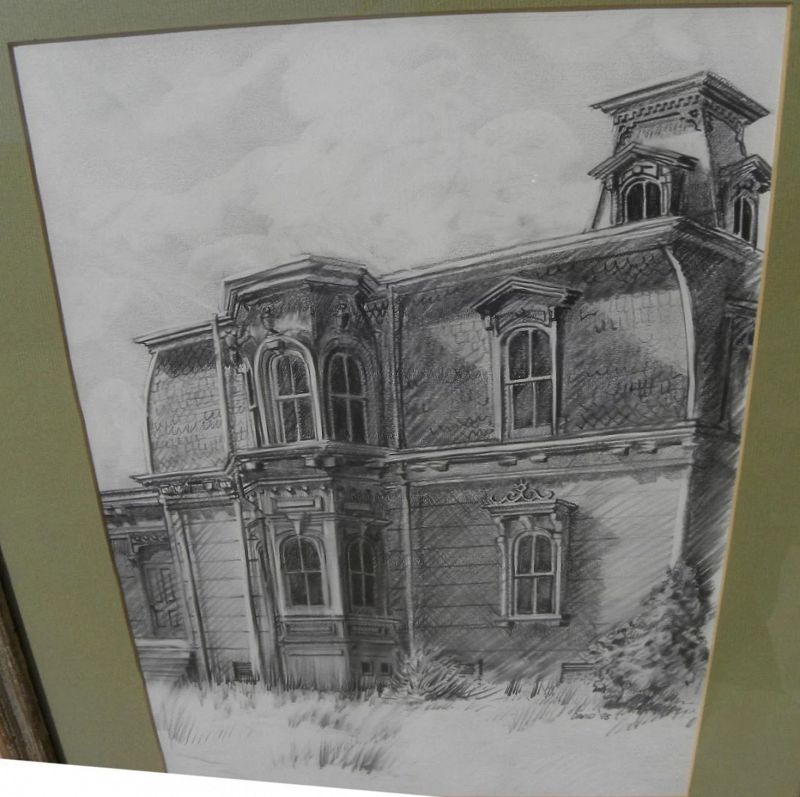 victorian house drawing sketch