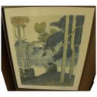 ABEL PANN (1883-1963) Jewish art pencil signed lithograph by important Israeli artist