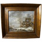 Highly decorative contemporary Dutch 19th century style landscape painting