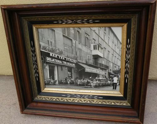 Antique American Victorian Eastlake style picture frame