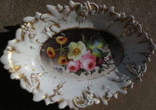 Hand painted ceramic bowl early 20th century or earlier