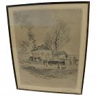 JEAN-FRANCOIS RAFFAELLI (1850-1924) original pencil signed etching of 1909 "Au Coin de la Route" by important French artist