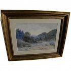 WILLIAM LEES JUDSON (1842-1928) California plein air watercolor landscape painting
