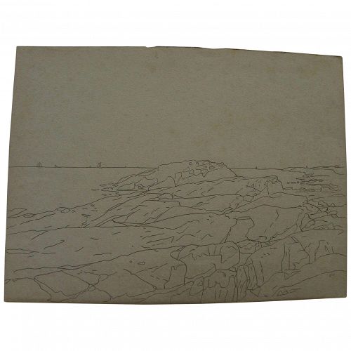 American drawings Naragansett Bay Rhode Island style Wm. S. Haseltine