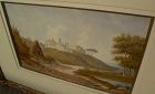 ALEXANDRE FRANCOIS LOISEL (1783-after 1845) old master early drawing of Italian landscape by French artist