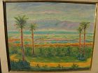 ARYE LEO PEYSACK (1894-1972) Israeli Jewish art impressionist signed landscape mountains and valleys painting