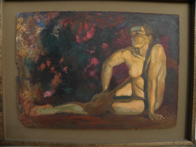 BEN CARRE (1883-1978) California Hollywood artist painting nude