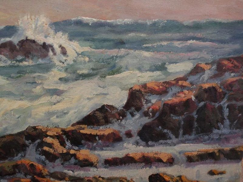 Marine art impressionist American coastal painting