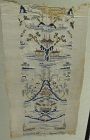 Chinese antique micro stitch embroidery textile fragment