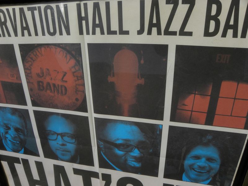 Preservation Hall Jazz Band poster New Orleans Louisiana
