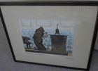 HONORE DAUMIER (1808-1879) sur blanc hand colored lithograph French