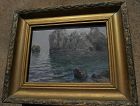 Vintage Russian art signed 1930 painting Crimea impressionist