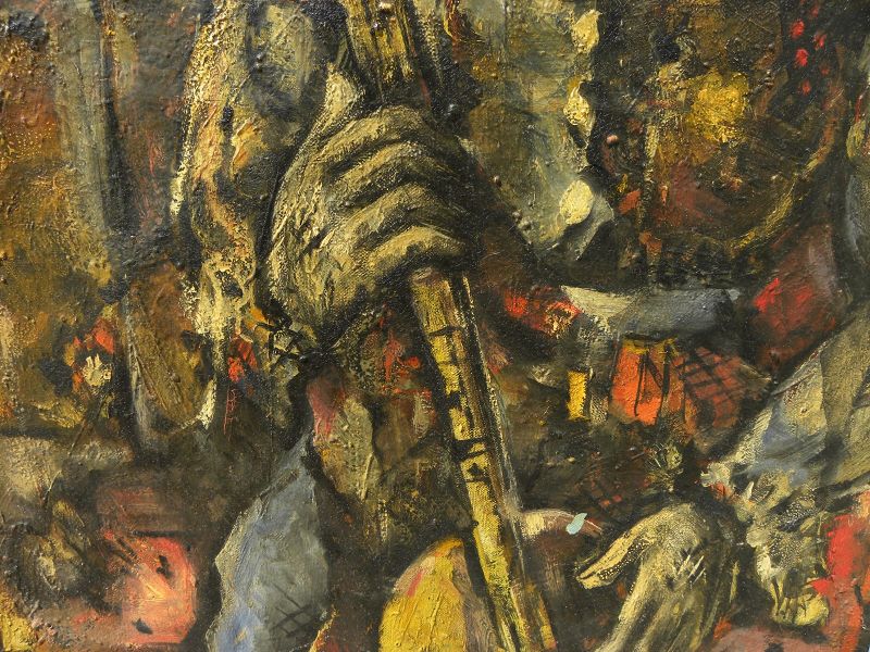EDUARDO PISANO (1912-1986) Spanish modern painting clown