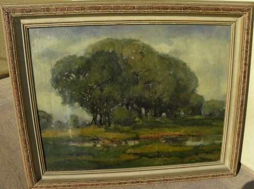 ARTHUR HILL GILBERT (1894-1970) landscape painting California artist