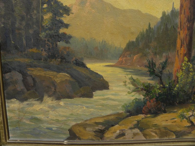 JOHN ANTHONY CONNER (1892-1971) California painting mountain stream