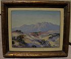 JOSEPH FREY (1892-1977) California painting desert mountains plein air