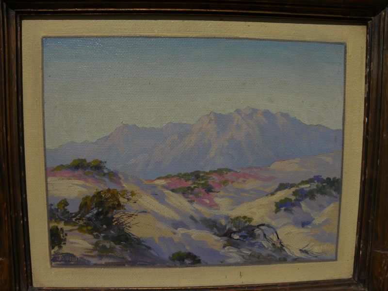 JOSEPH FREY (1892-1977) California painting desert mountains plein air