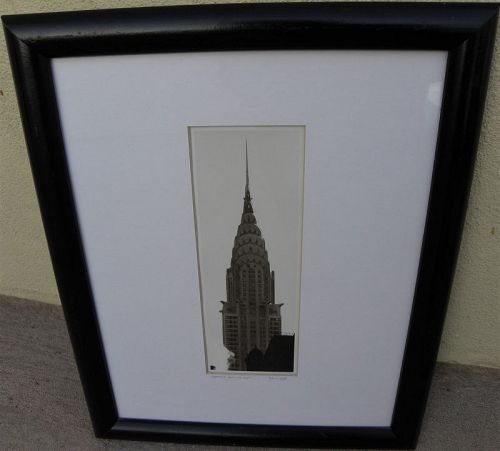 MICHAEL MAGILL (1956-) signed photograph Chrysler Building New York