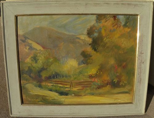 MYRON NUTTING (1890-1972) California vintage landscape painting art