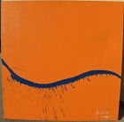 Contemporary abstract painting signed dated 2006