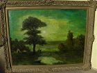 American large landscape painting western Indians style Blakelock