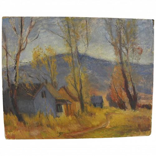 After LeConte STEWART (1891-1990) Utah art landscape painting