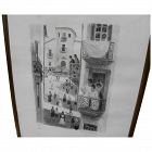 FRANCIS SMITH (1881-1961) signed lithograph street scene Portugal