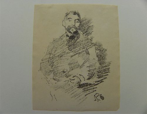 JAMES McNEILL WHISTLER (1834-1903) original lithograph Mallarme