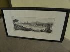 Old print of Florence Italy panorama by Giudici