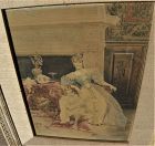 GIUSEPPE SIGNORINI (1857-1932) antique Italian watercolor painting