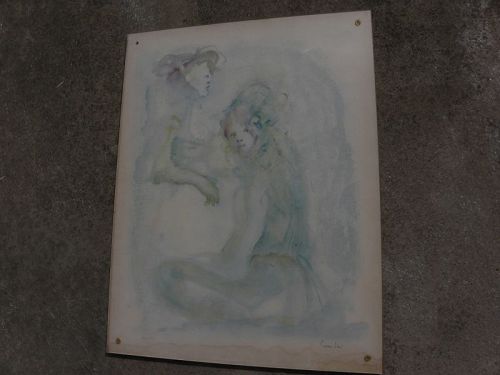 LEONOR FINI (1907-1996) pencil signed lithograph by noted Surrealist