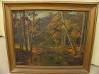 TESS RAZALLE-CARTER (1888-1972) California impressionist painting